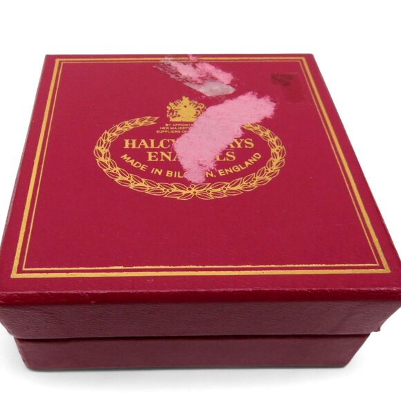 HALCYON DAYS Enamels Christmas 80s Trinket With Original Case - Picture 8 of 10